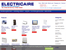 Tablet Screenshot of electricairespares.co.uk
